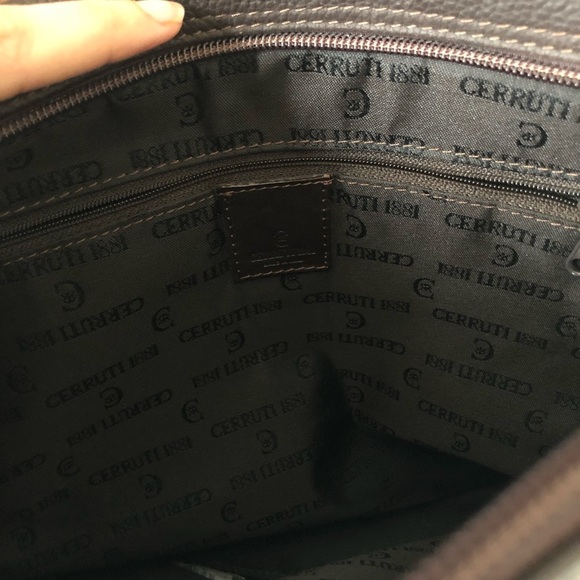 CERRUTI 1881 Made in Italy Leather Messenger Bag - Picture 13 of 15